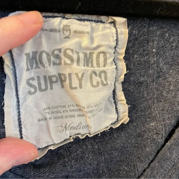 Mossimo | Navy Blue V-Neck Sweater | Size Medium - Picture 6 of 7